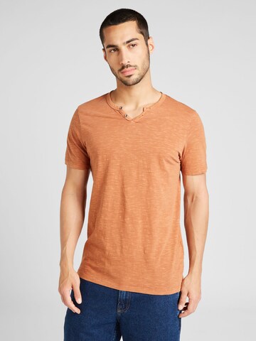 JACK & JONES Regular fit Shirt 'JJESplit' in Brown: front