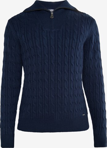 Pull-over DreiMaster Vintage en bleu : devant