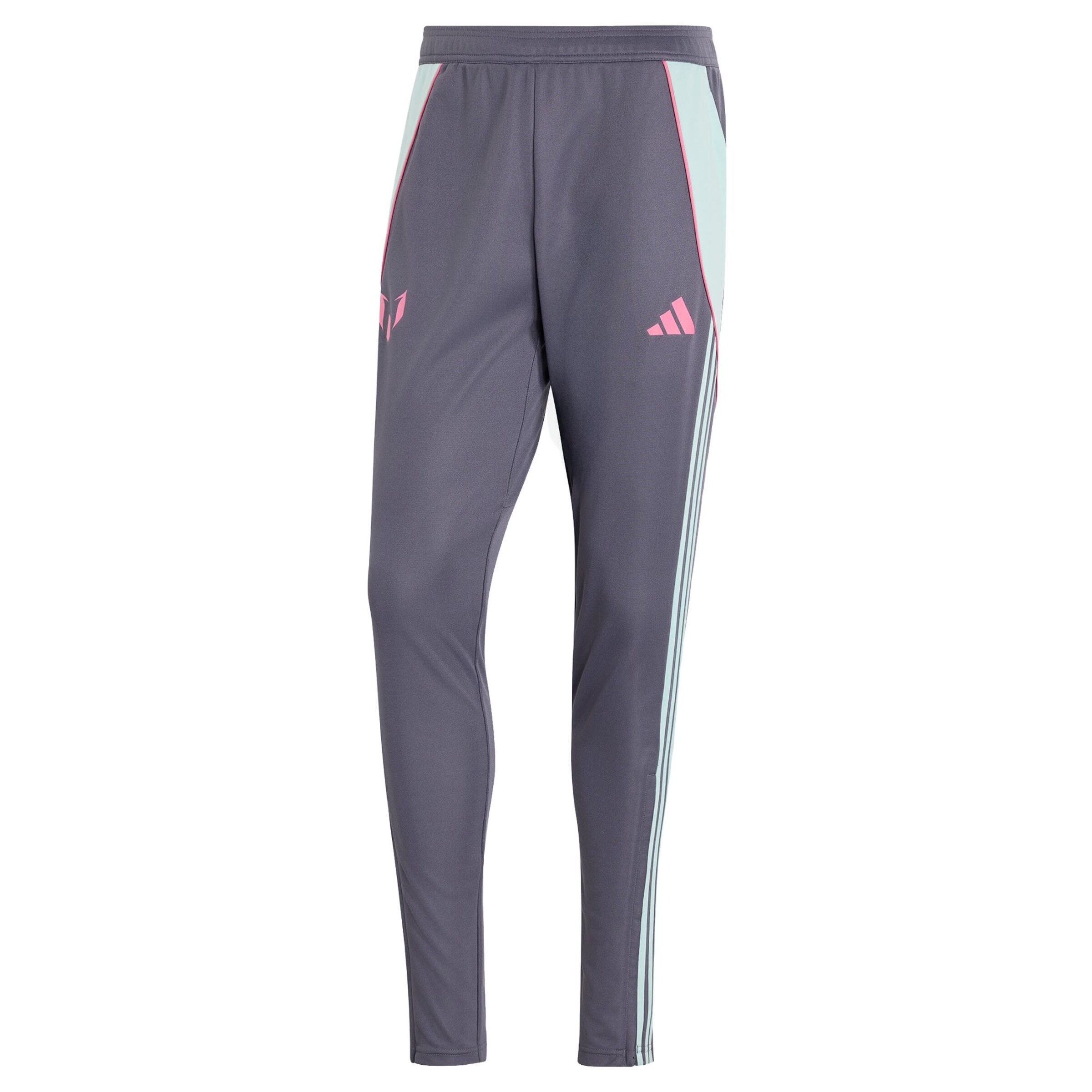 ADIDAS PERFORMANCE Sports trousers 'Messi' in Dark grey / Mint / Light pink, Item view