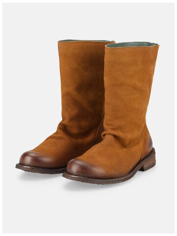 Felmini Wide Fit Ankle Boots in Brown
