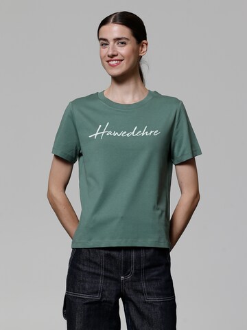 Maglietta ' Hawedehre ' di Watapparel in verde: frontale