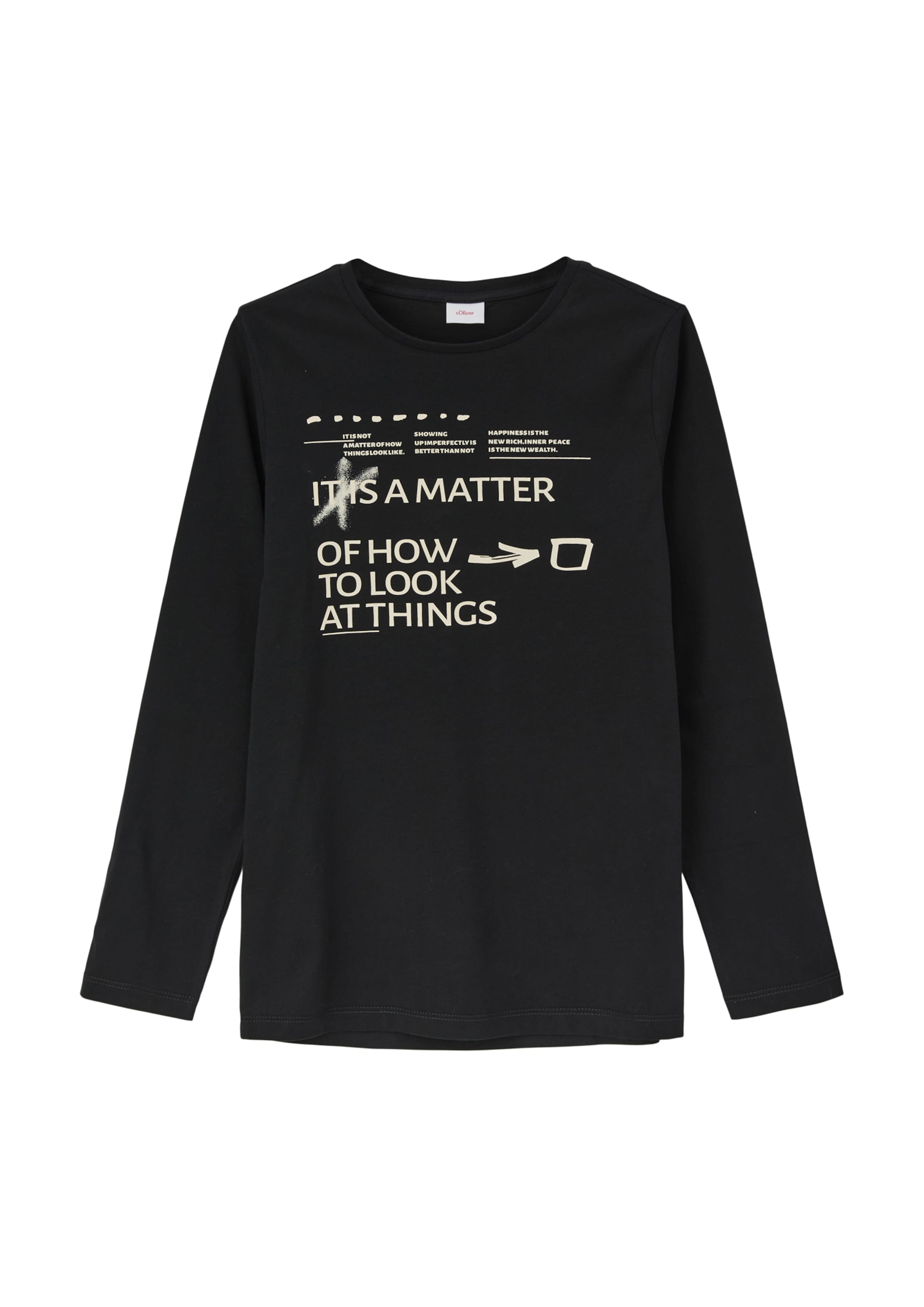 s.Oliver Shirt in Schwarz: Vorderseite