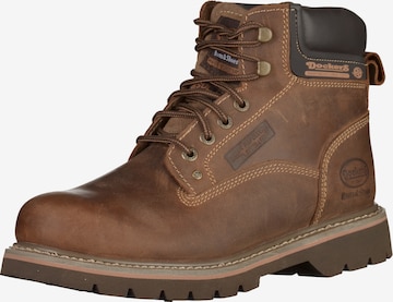 Boots stringati 'Darmstadt' di Dockers by Gerli in marrone: frontale