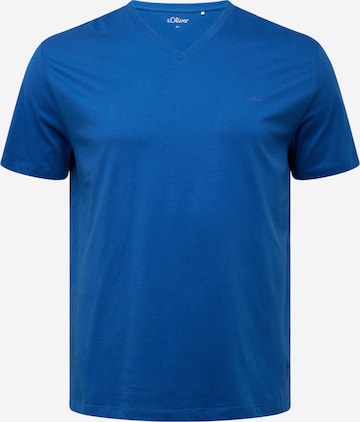 s.Oliver Men Big Sizes T-Shirt in Blau: predná strana