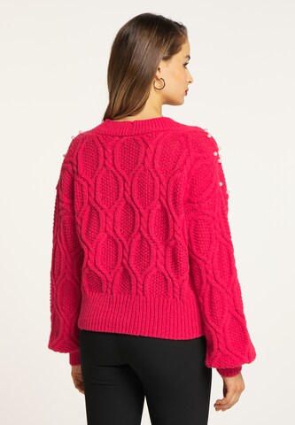 faina Knit cardigan in Red