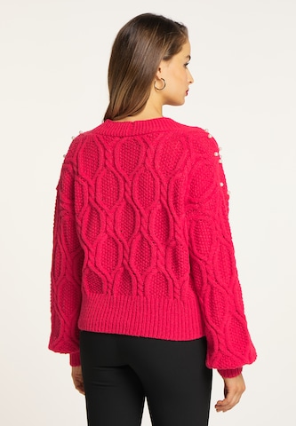 faina Knit cardigan in Red