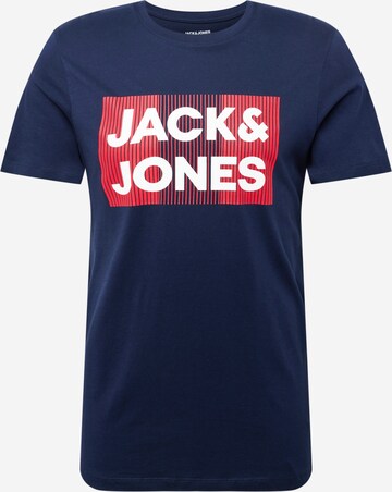 zils JACK & JONES T-Krekls: no priekšpuses