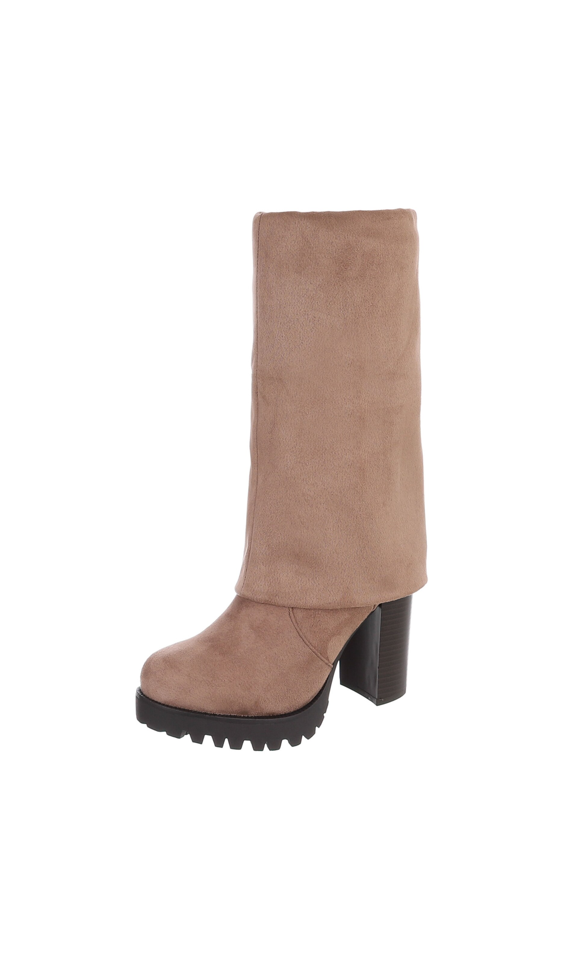 Ital-Design Overknees in Beige