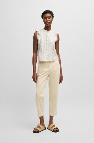 BOSS Orange Loose fit Chino Pants in Beige