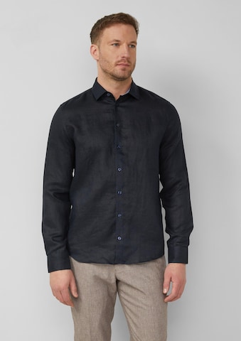 s.Oliver Regular fit Overhemd in Blauw: voorkant