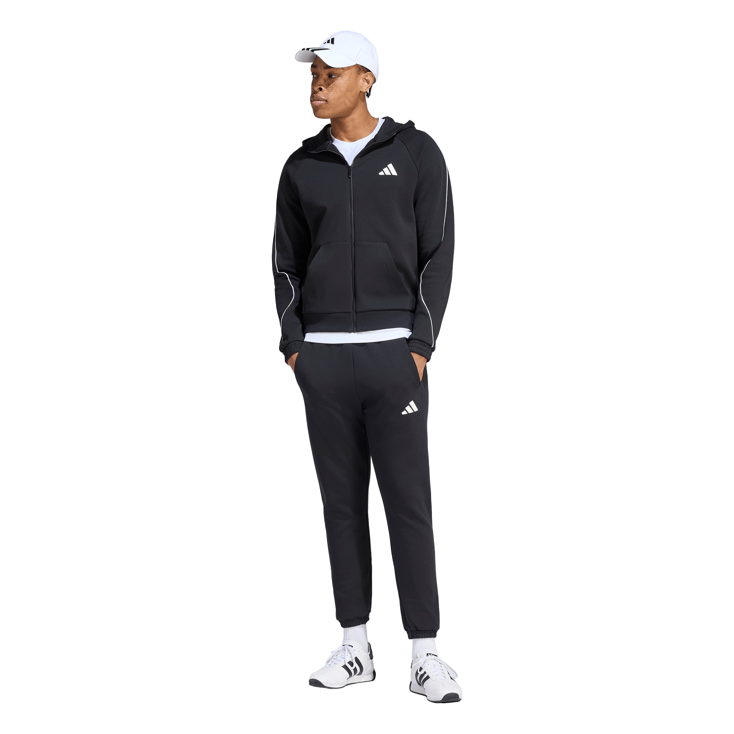 Effilé Pantalon de sport 'Stadium' ADIDAS SPORTSWEAR en noir