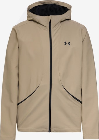 UNDER ARMOUR Athletic Jacket 'Unstoppable' in Green: front