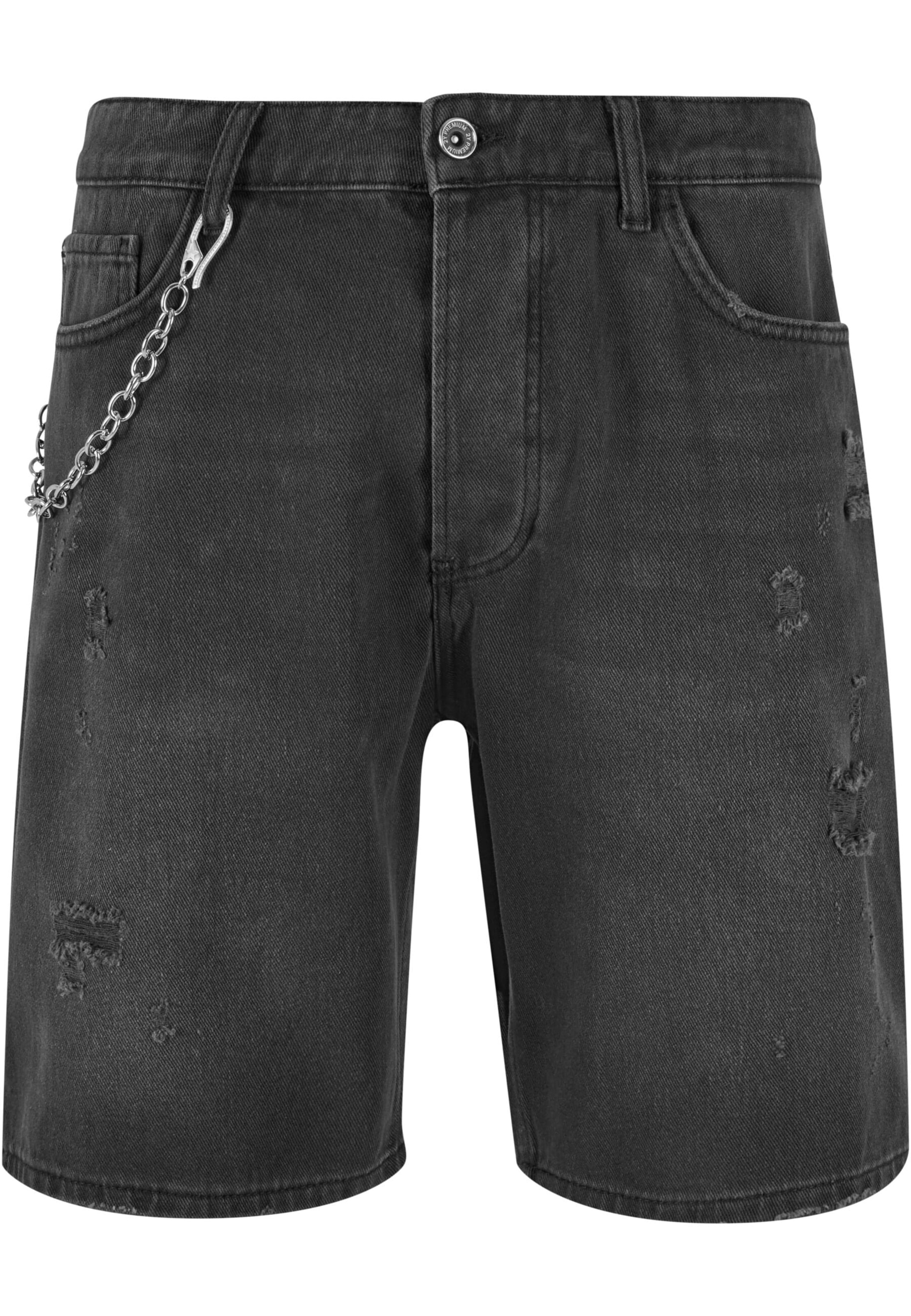 regular Jeans di 2Y Premium in nero: frontale