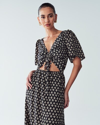 St MRLO Robe 'Bobbie' en beige clair / noir, Vue avec produit