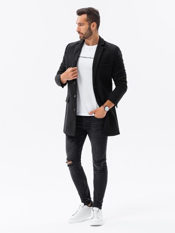 Manteau mi-saison 'C432' Ombre en noir