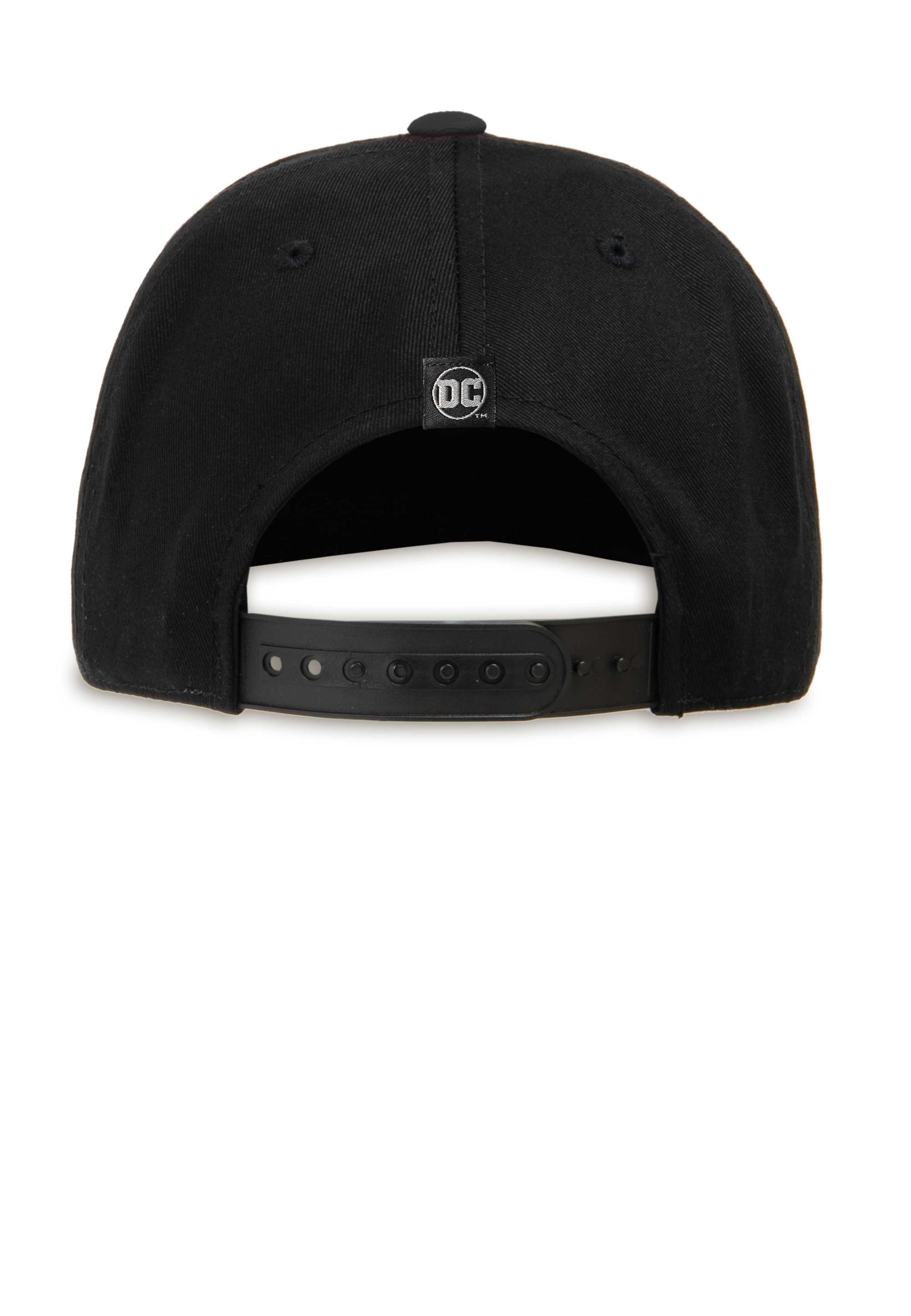 LOGOSHIRT Hoed 'DC Superman' in Zwart