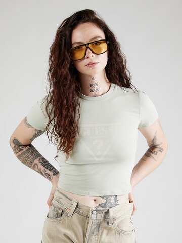 T-shirt GUESS Originals en vert : devant