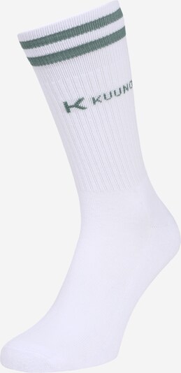 KUUNO Sokken in de kleur Groen / Wit, Productweergave