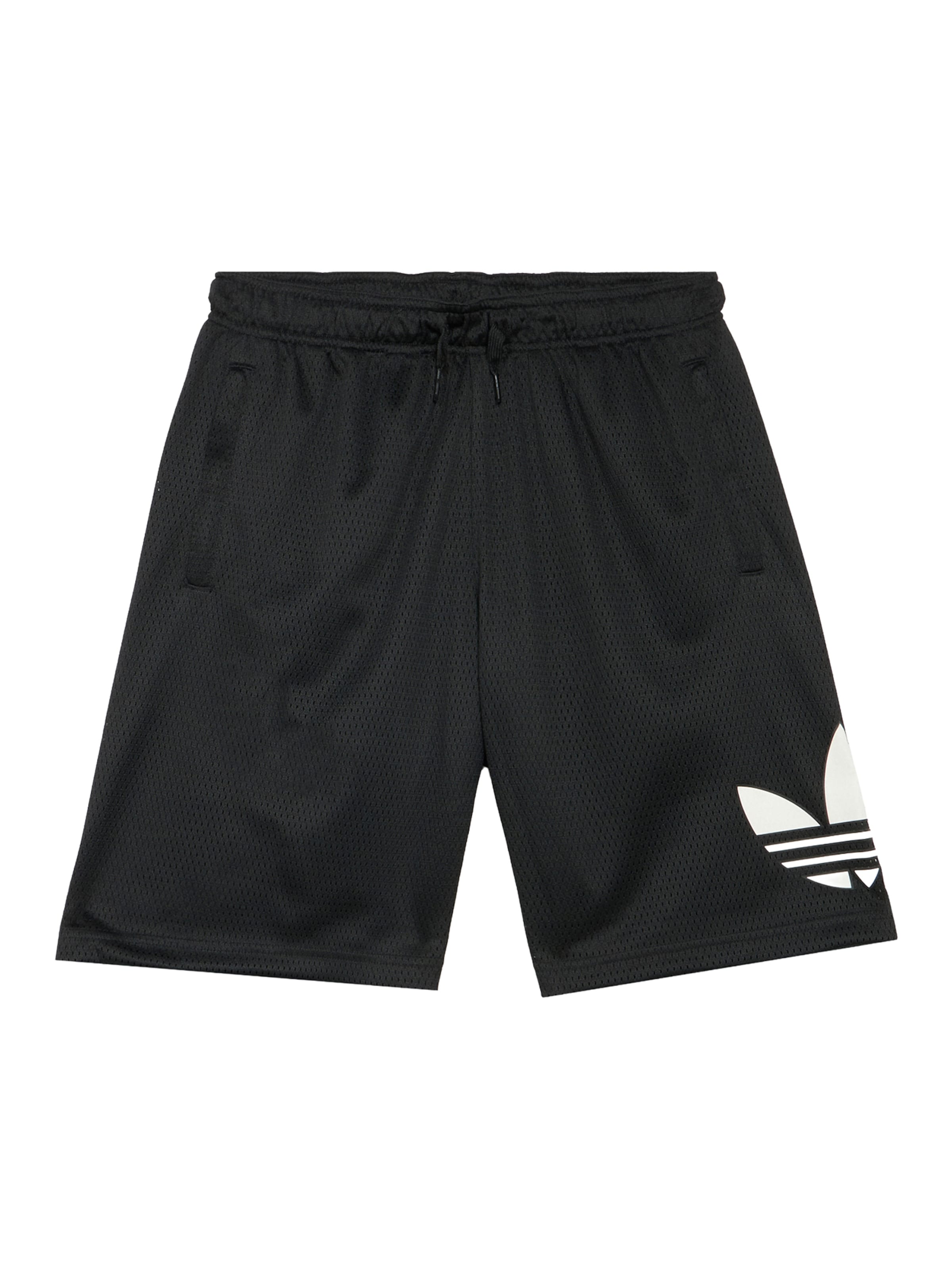 ADIDAS ORIGINALS Regular Trousers in Black: front