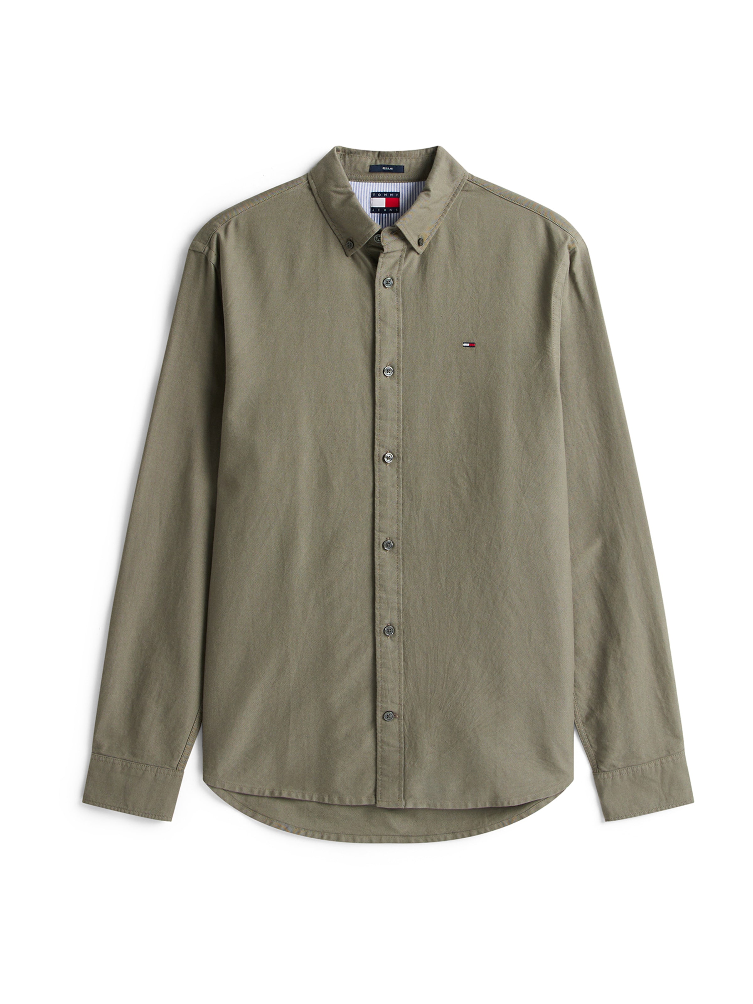 Regular fit Cămașă de la Tommy Jeans pe verde: față