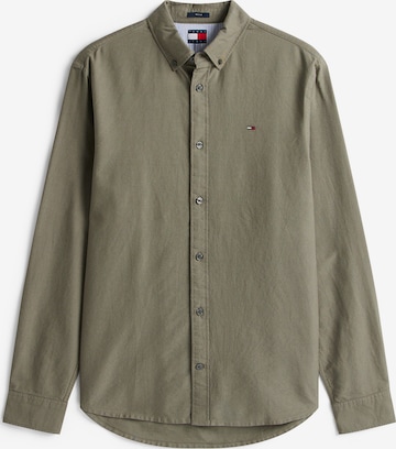 Regular fit Camicia di Tommy Jeans in verde: frontale