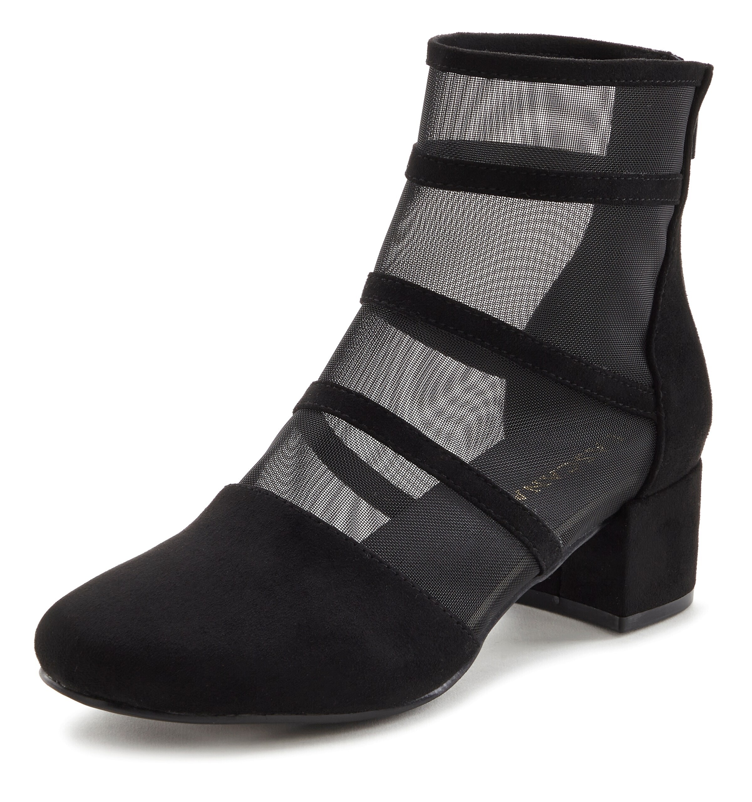 LASCANA Ankle Boots in Black: front