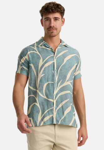 INDICODE JEANS Regular fit Button Up Shirt ' INMilky' in Blue: front