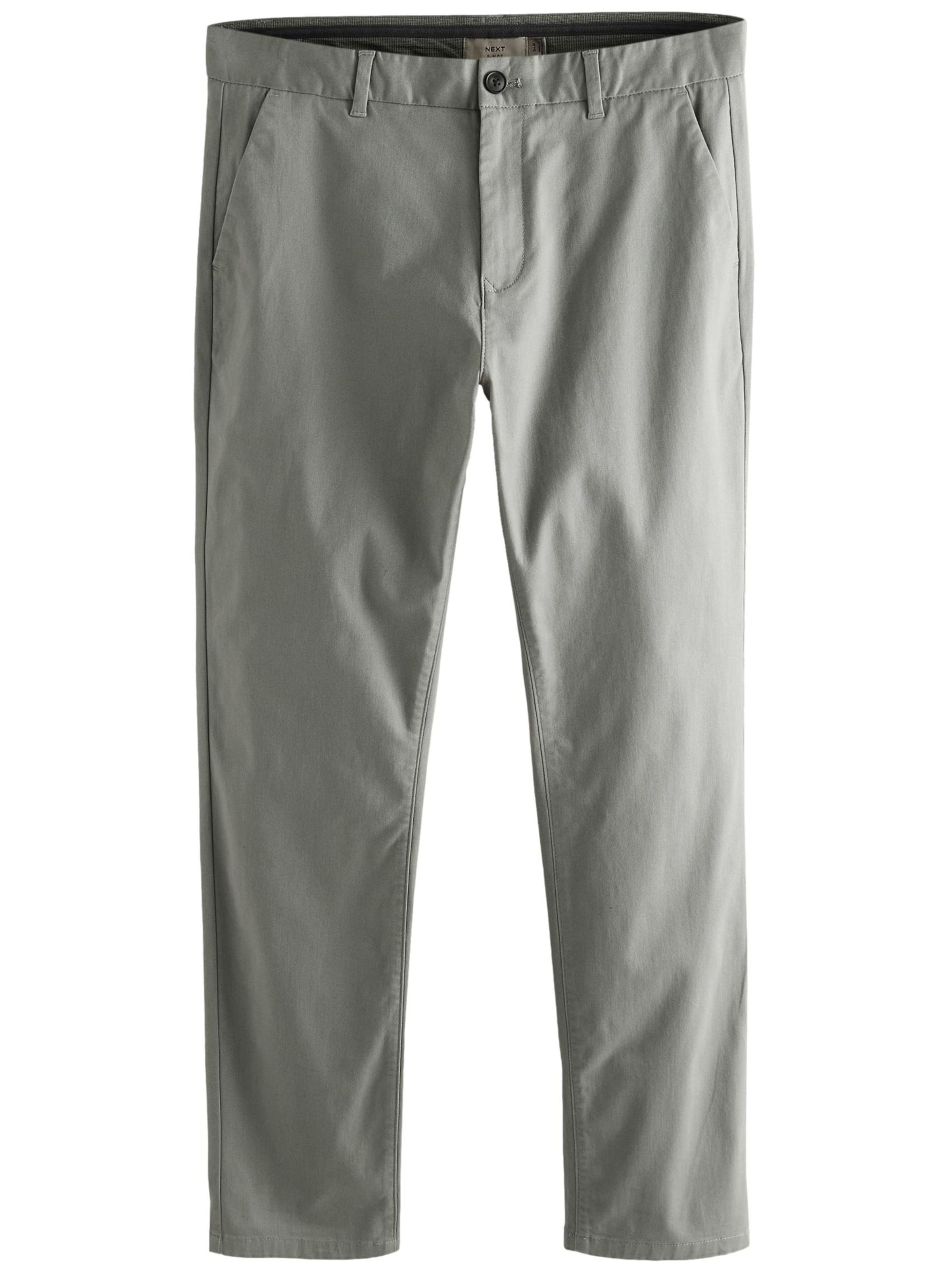 Next regular Lærredsbukser i grå: forside