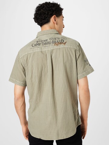 CAMP DAVID Regular fit Button Up Shirt in Green