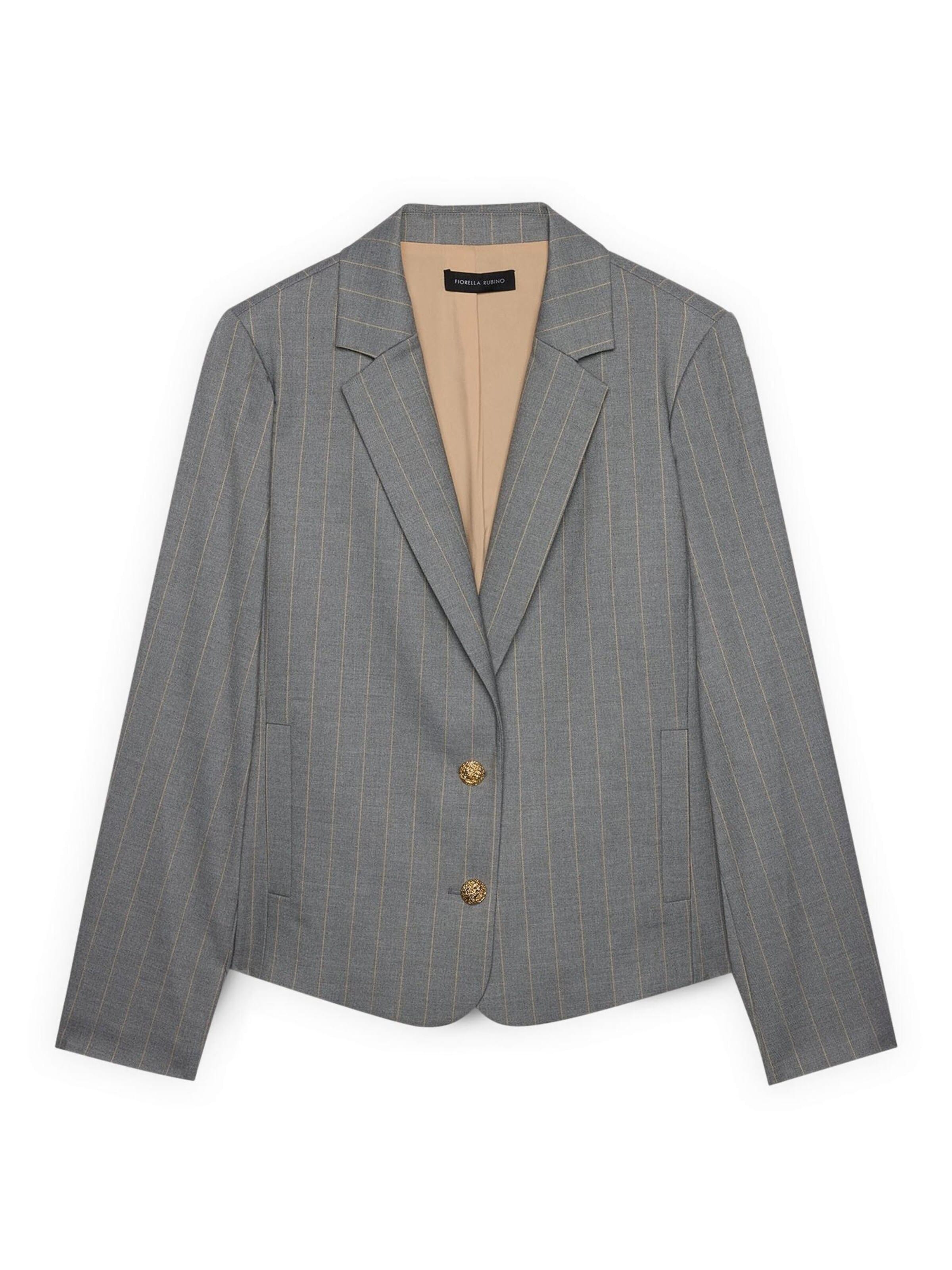Fiorella Rubino Blazer in Grey: front