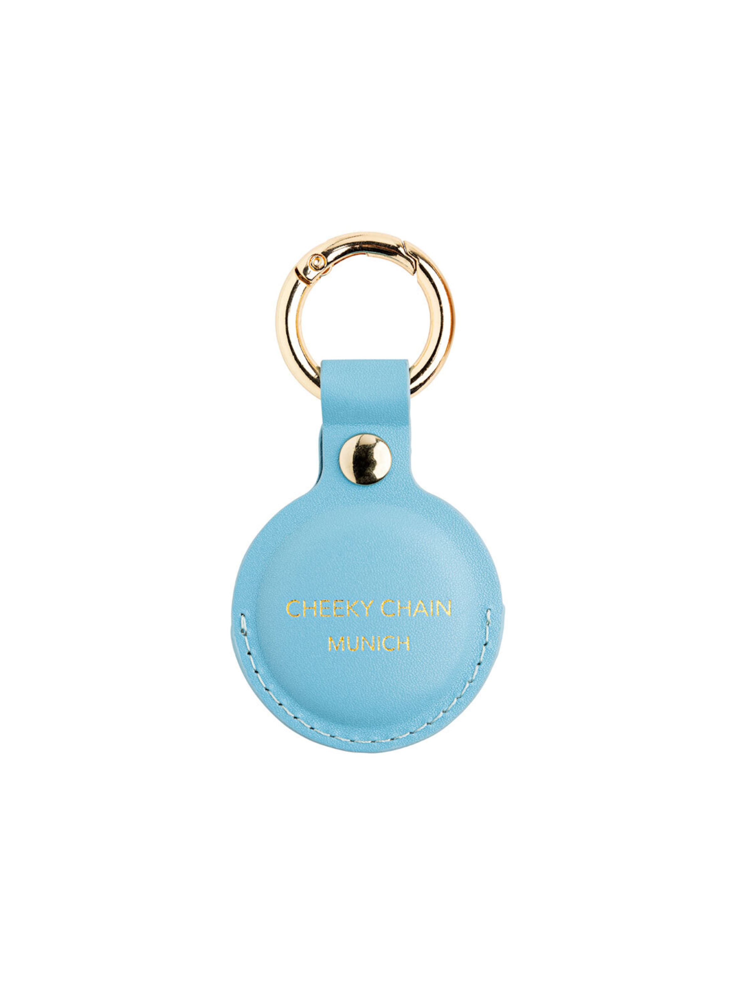 Cheeky Chain Munich Key Ring 'Airtag' in Blue: front
