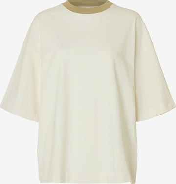 T-shirt SELECTED en beige : devant