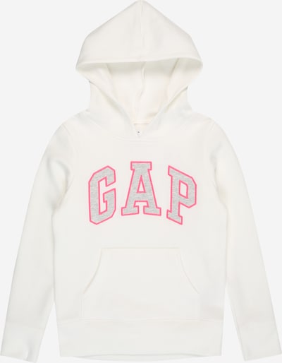 GAP Sweat-shirt en gris chiné / rose / blanc, Vue avec produit