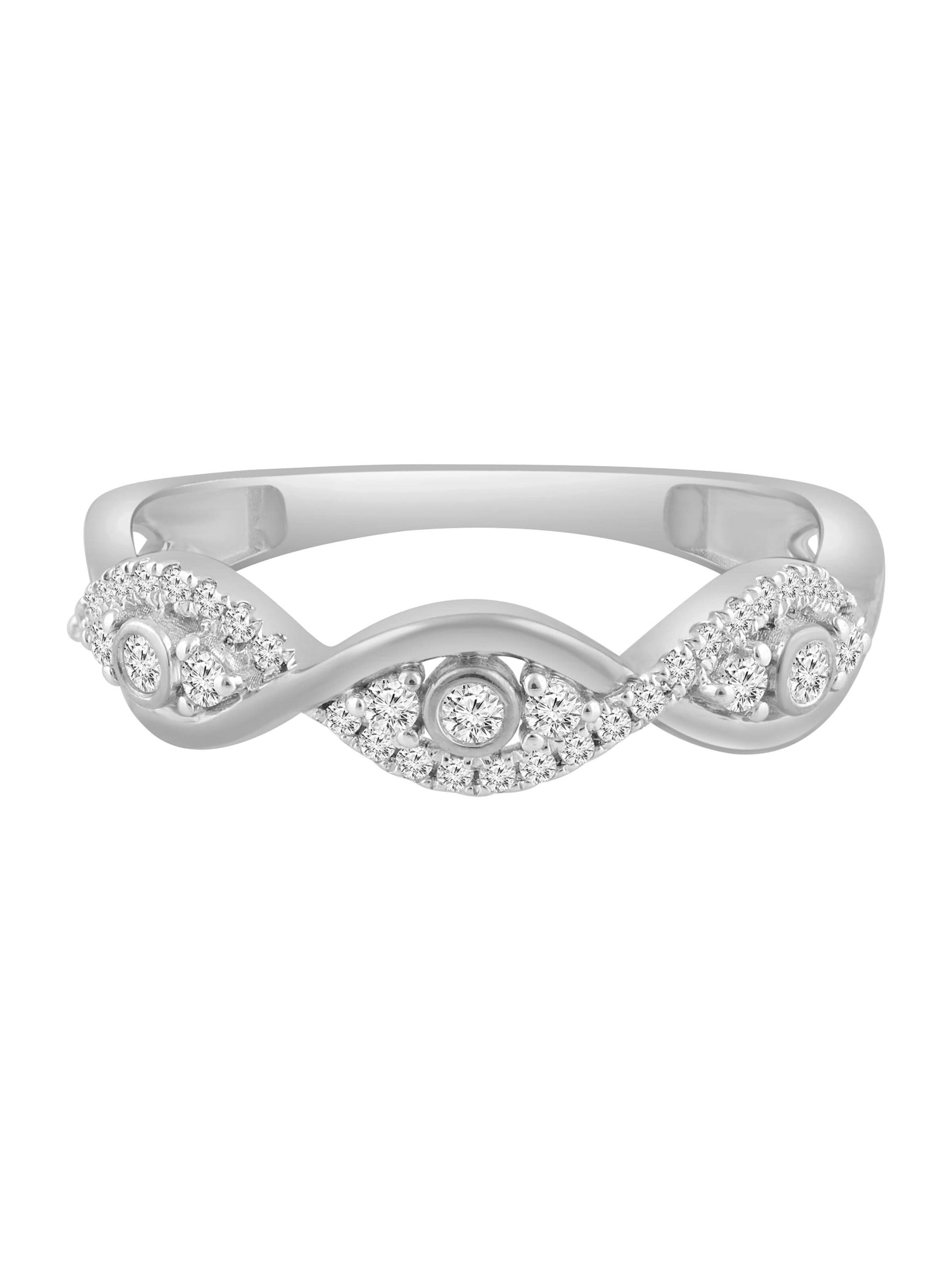 Diamant Exquis Ring in Silver: front