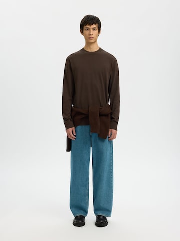 Pull-over SELECTED en marron