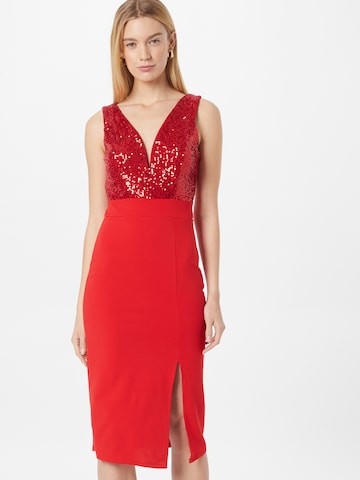 WAL G. Cocktail Dress 'SHAKILA' in Red: front