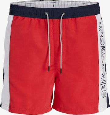 JACK & JONESKupaće hlače 'FIJI' - crvena boja: prednji dio