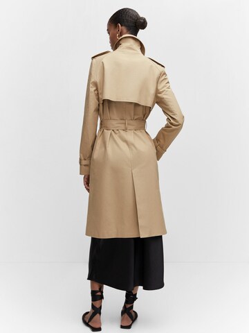 MANGO Between-Seasons Coat 'Polana' in Brown