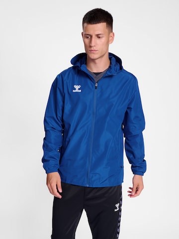 Hummel Sportjas in Blauw: voorkant