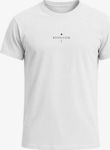 Neverless Shirt 'Kompass Outdoor' in White: front
