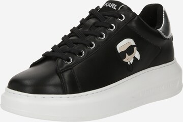 Karl Lagerfeld Låg sneaker i svart: framsida