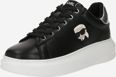 Sneaker low Karl Lagerfeld pe culoarea pielii / negru / argintiu / alb, Vizualizare produs
