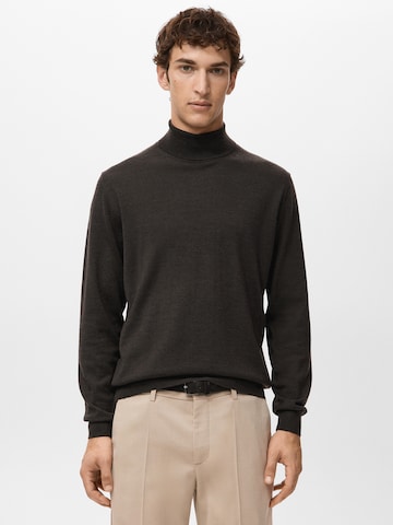 MANGO MAN Tröja 'Willyt' i brun: framsida