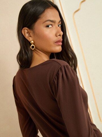 love & roses Majica | rjava barva