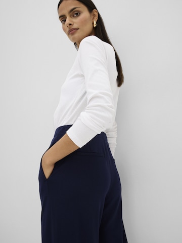 Wide leg Pantaloni con pieghe di bonprix in blu
