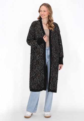 MYMO Gebreid vest in Zwart