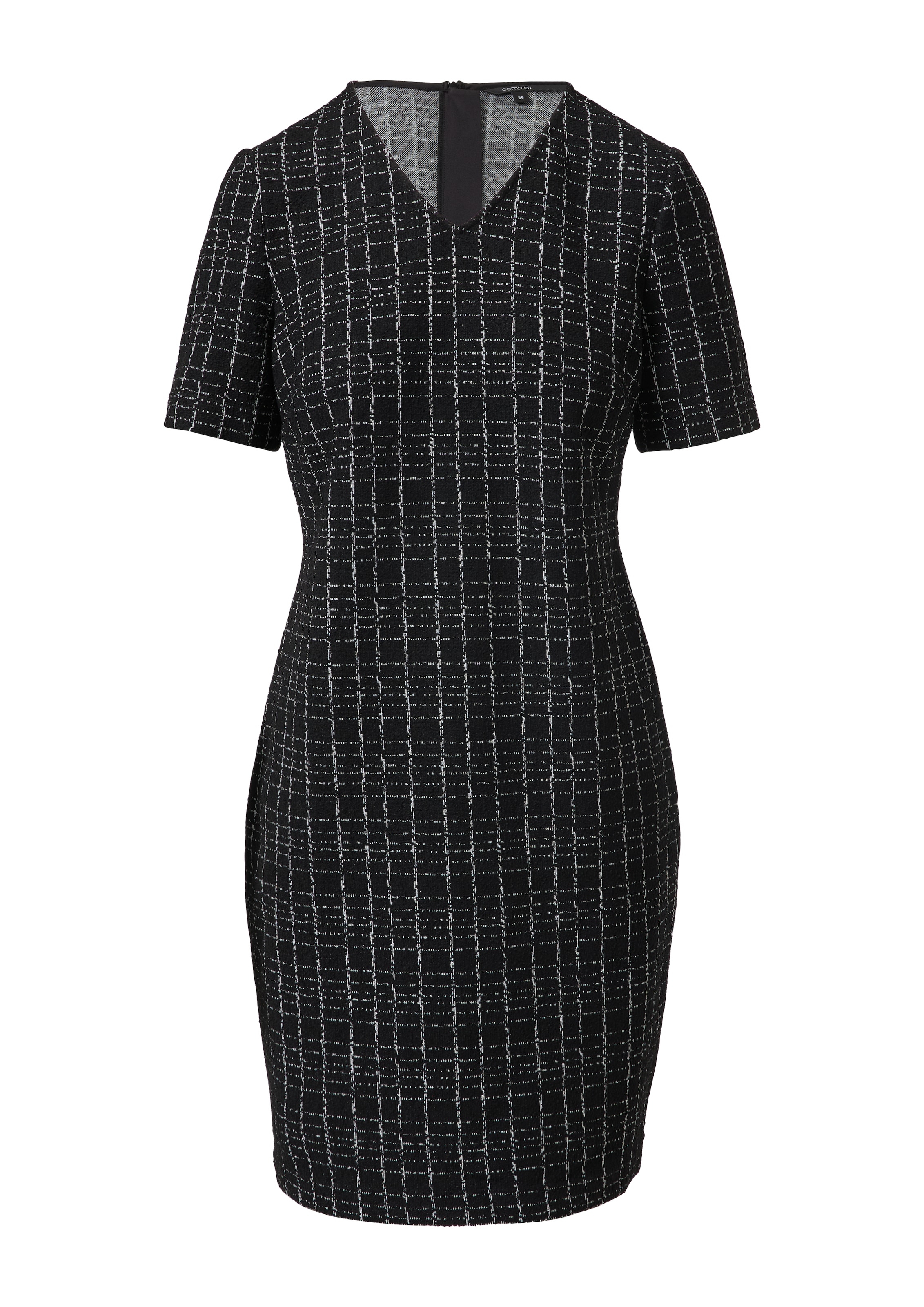 COMMA Kleid in Schwarz: Vorderseite