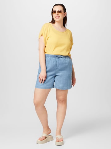 KAFFE CURVE - Blusa 'Ami Stanley' en amarillo