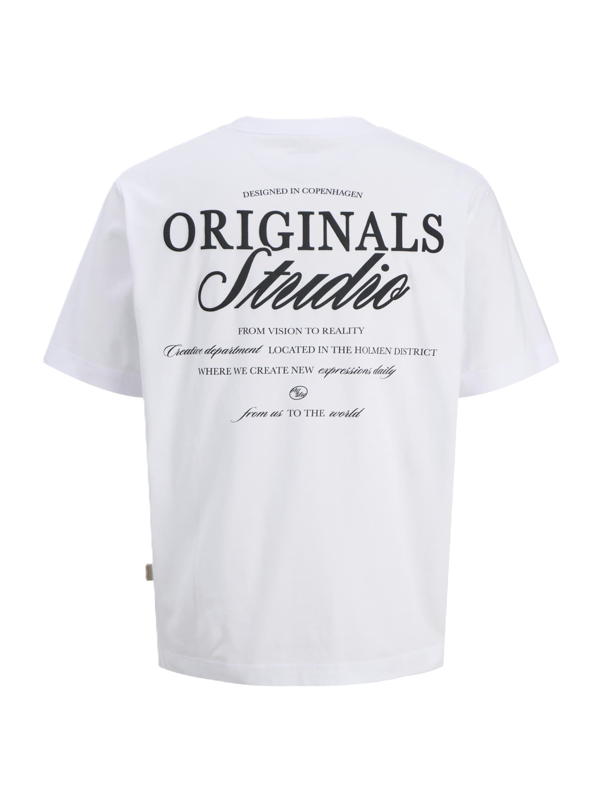 JACK & JONES Футболка 'JORNorrebro' в Белый
