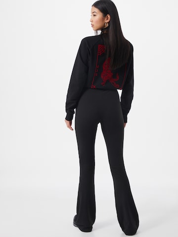 VIERVIER Flared Trousers 'Maira' in Black